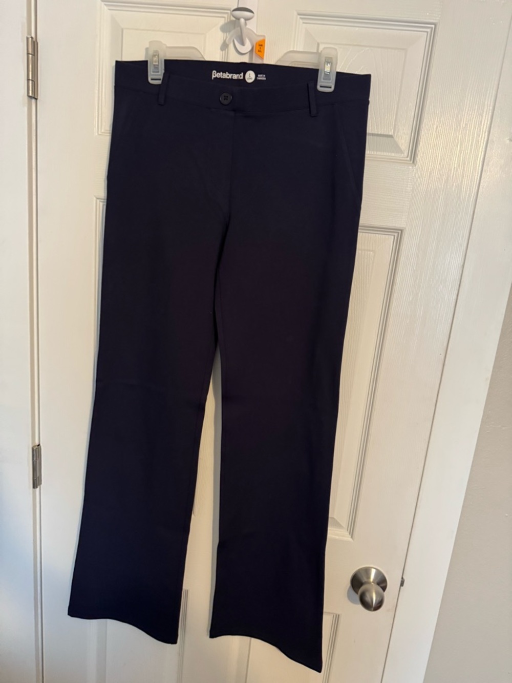 Betabrand Navy Dress Pant Yoga Pants ….Work Pants - L Long